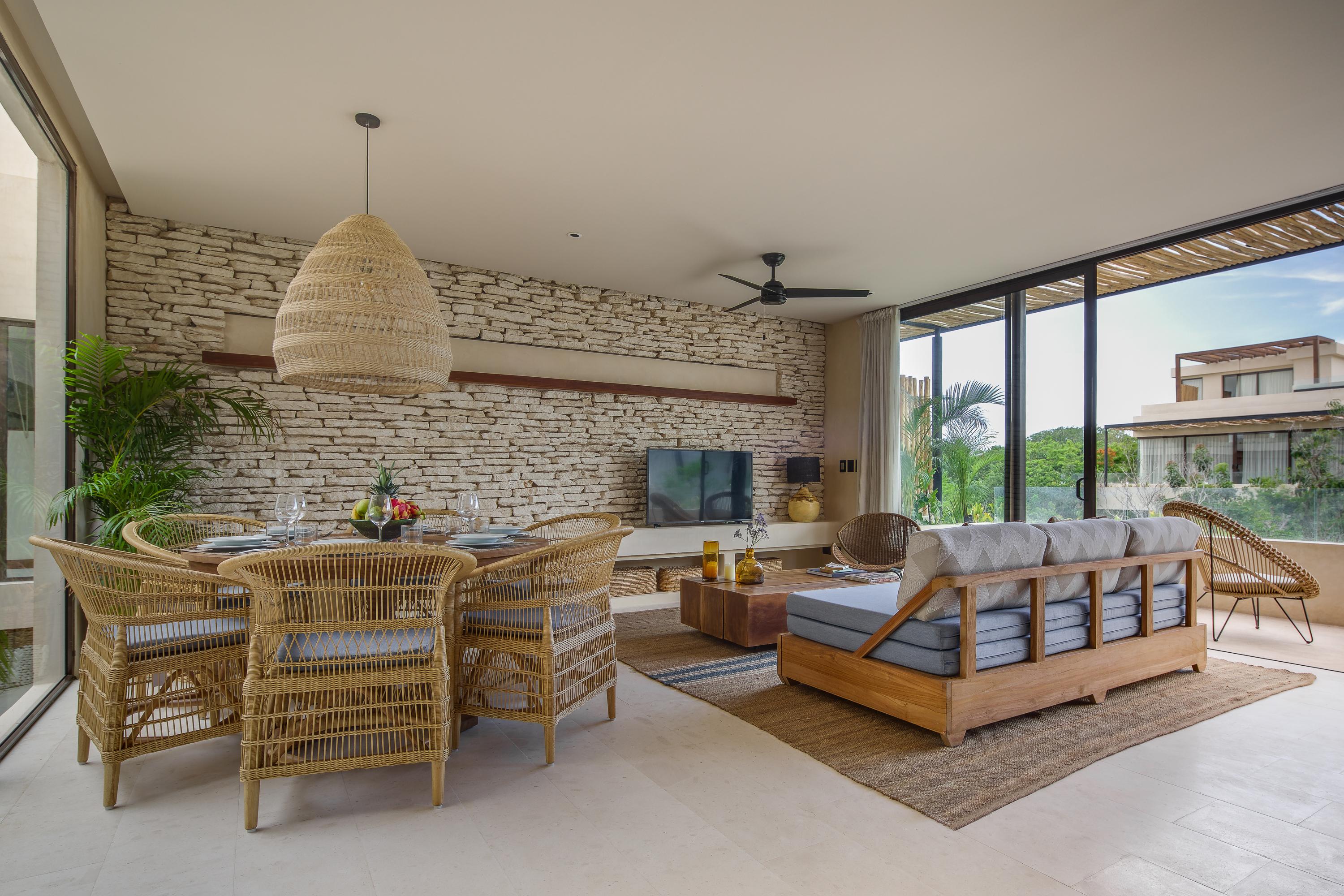 Copal Tulum Hotel Extérieur photo Interior of a private villa at Flora Farms