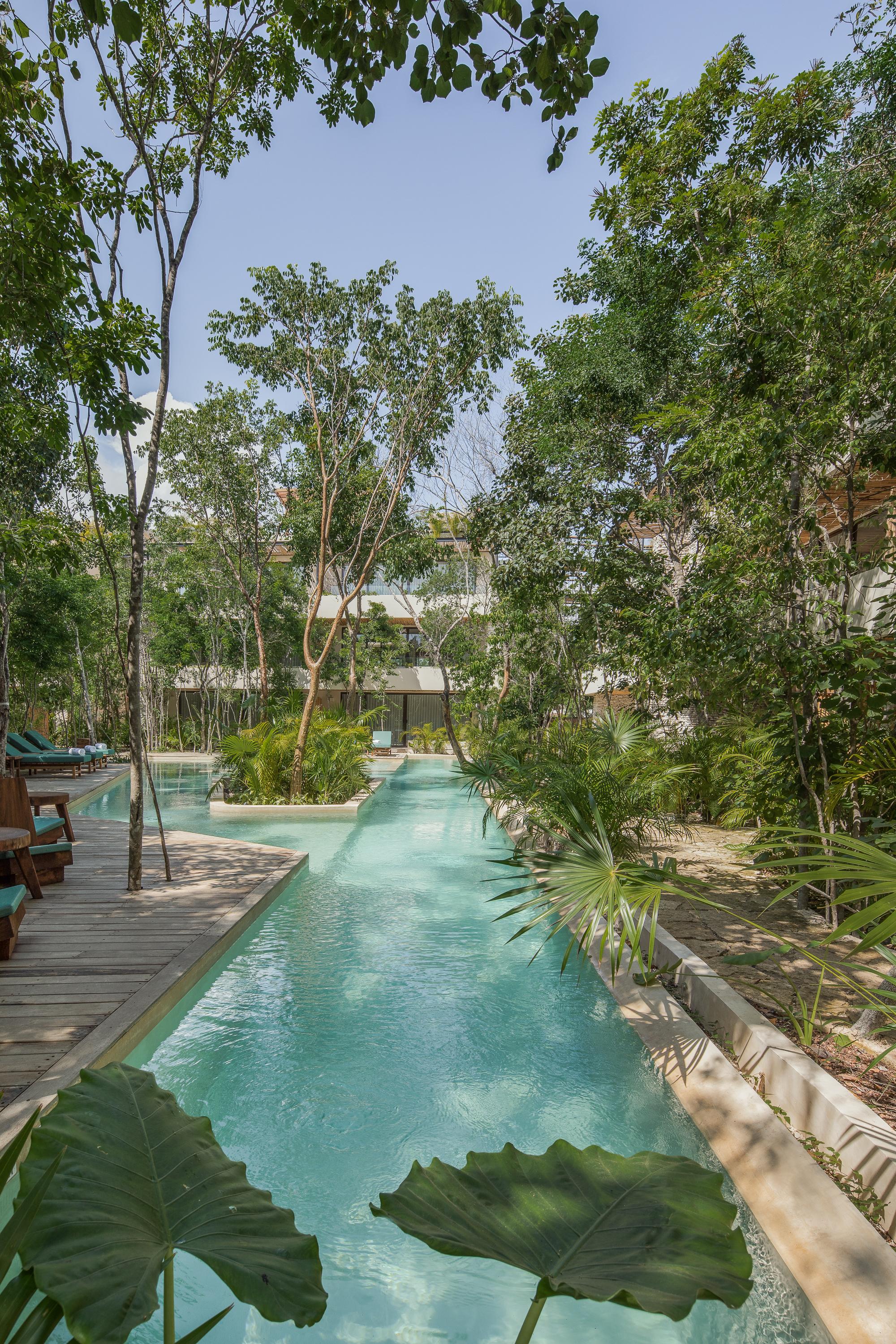 Copal Tulum Hotel Extérieur photo The hotel's swimming pool